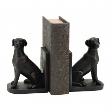 Library Polystone Dog Bookend Statue   556334976